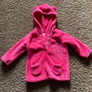 Carter’s pink fleece pullover - size 12M